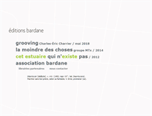 Tablet Screenshot of editionsbardane.org